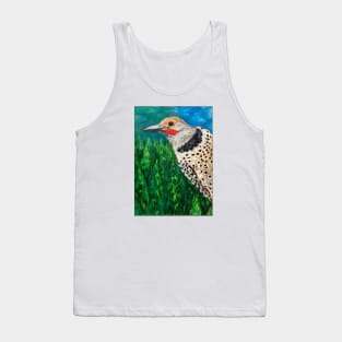 Northern Flicker Bird Drawing Tank Top